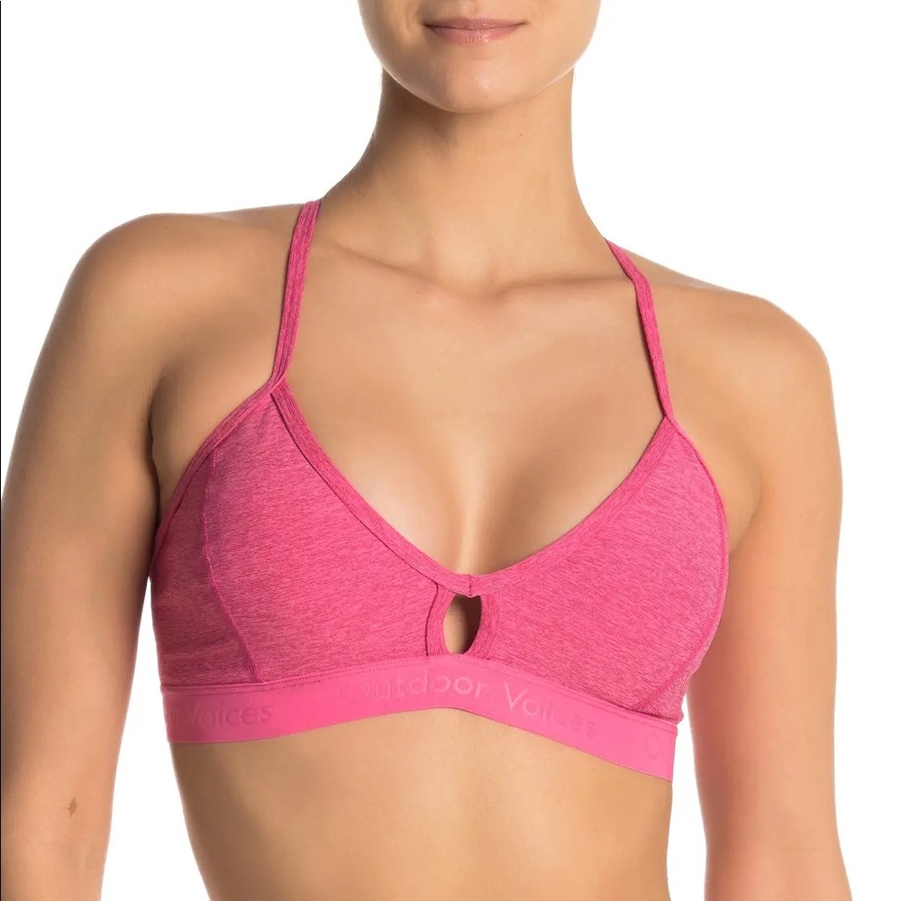 Outdoor Voices Pink Size Small Workout Set (Bra and Leggings)